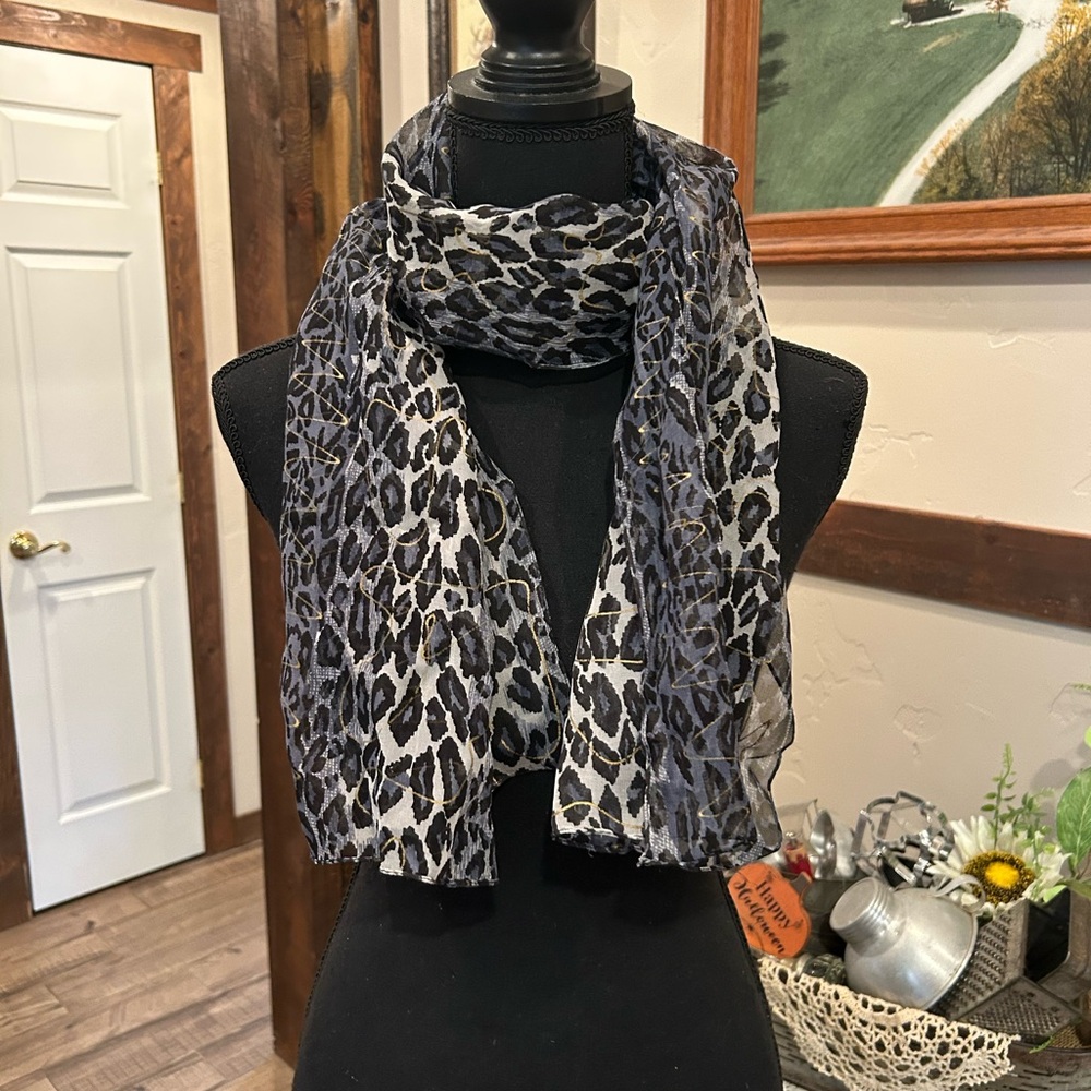 Leopard Print Scarf